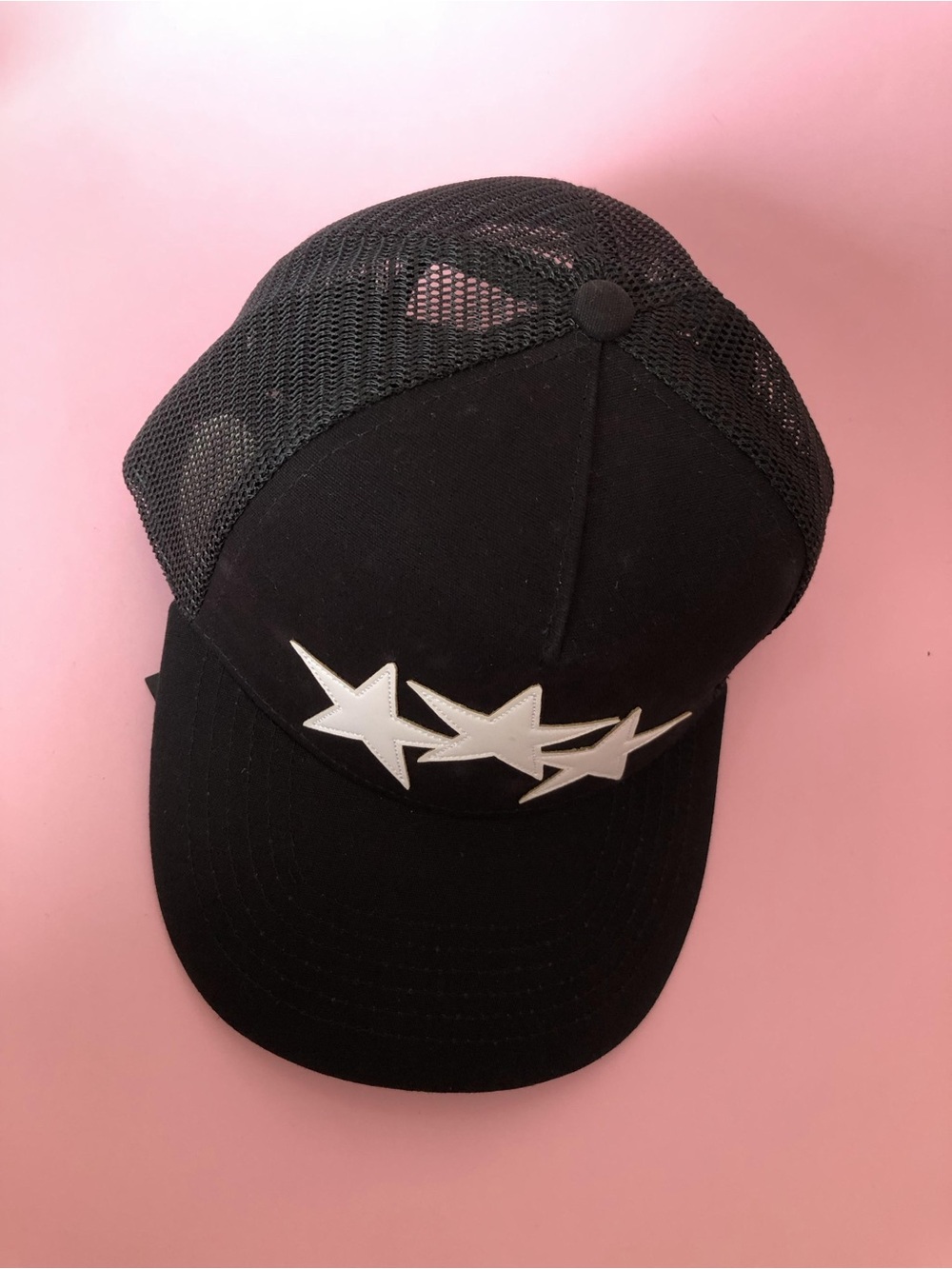 Amiri Black Trucker Hat with White Star Baseball Cap - Picture 4 of 13